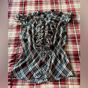 Womens plaid blouse